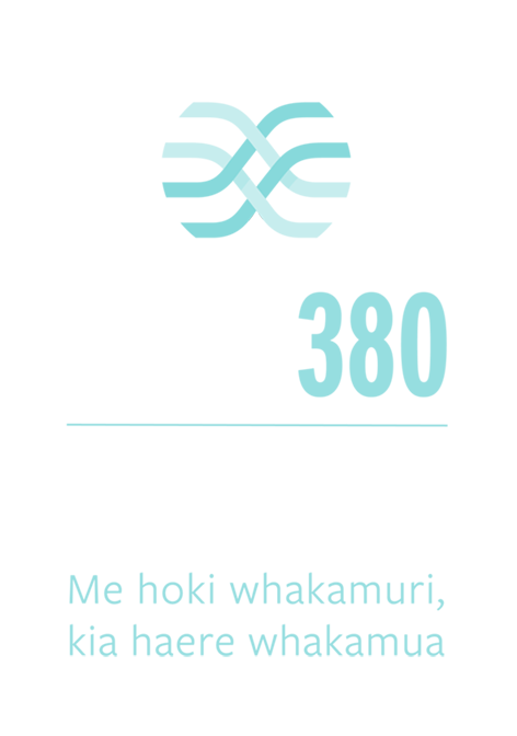 Lakes 380 reversed logo